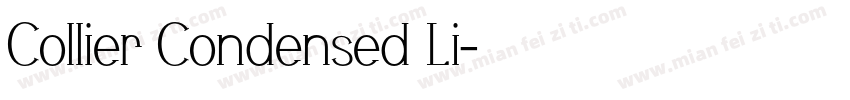Collier Condensed Li字体转换